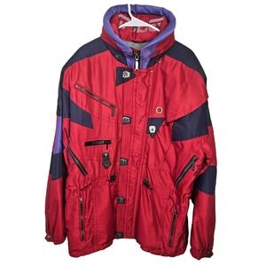 Vintage 90's Spyder USA Entrant GII Thinsulate Lite Loft Ski Jacket Men's L Red